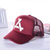 baseball cap1 Custom Breathable Mesh Panel 5-Panel Camp Caps with Adjustable Strap