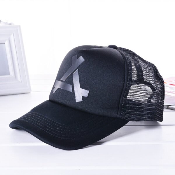 baseball cap4 personalized-color-block-mesh-hat-with-front-embroidery