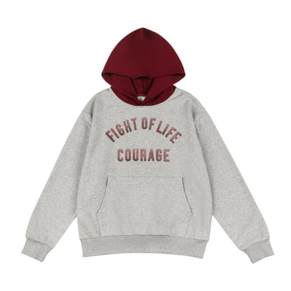 custom sports hoodie side view