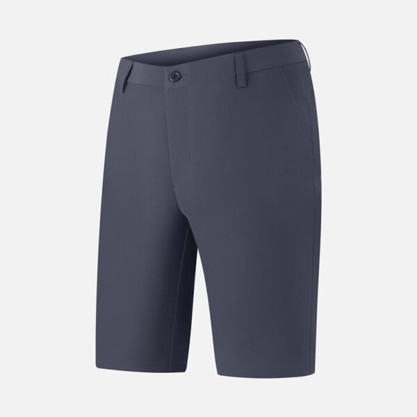 Close-up of moisture-wicking fabric texture on Apex Stealth golf shorts.