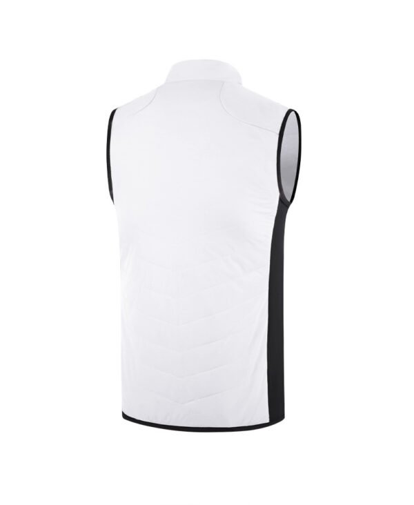 contrast trim golf vest mens insulated gilet