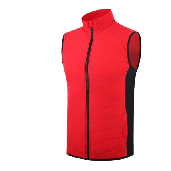 mens warm golf gilet sleeveless padded jacket