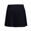 women’s high waist pleated golf skirt with pockets front view 2. solid color women’s golf skort pleated design side view