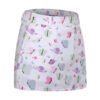 all over print golf skort with pockets detail