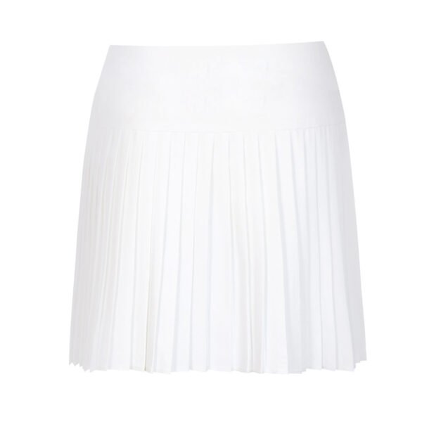 solid color women’s golf skort pleated design side view