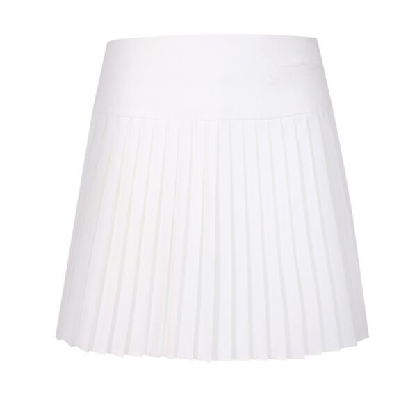 lightweight polyester golf skirt with pockets detail