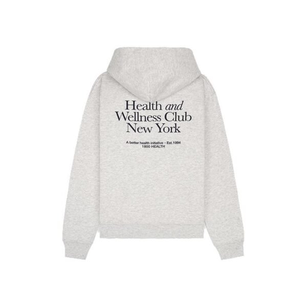 fleece hoodie back view