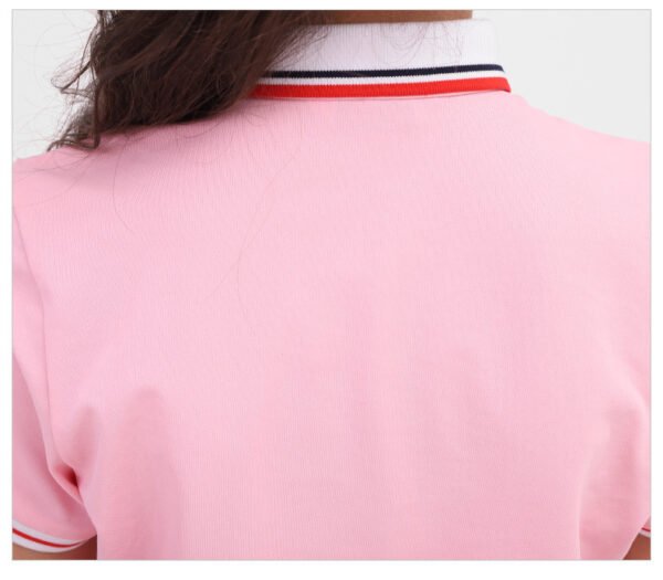 Kids Short Sleeve Polo Shirt with Contrast Collar and Cuffs