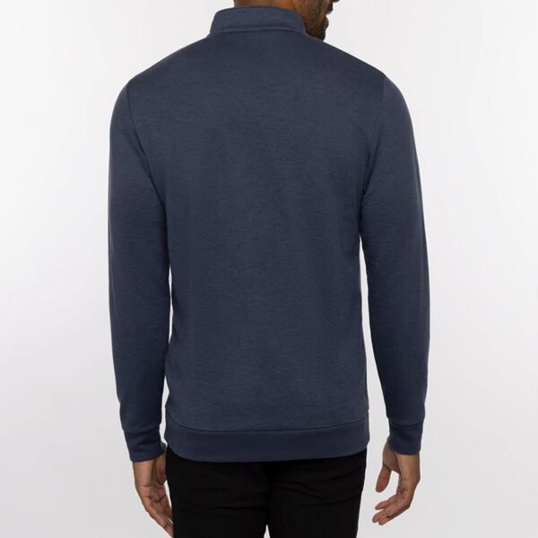 Custom Men's Striped 1/4 Zip Golf Midlayer - 100% Performance Polyester Pullover