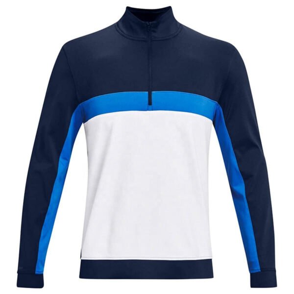 mens warm panel golf fleece midlayer top
