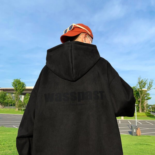 custom oversized hoodie side view