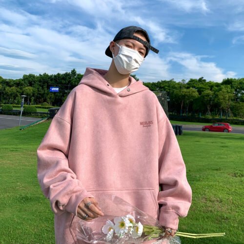 oversized streetwear hoodie front view