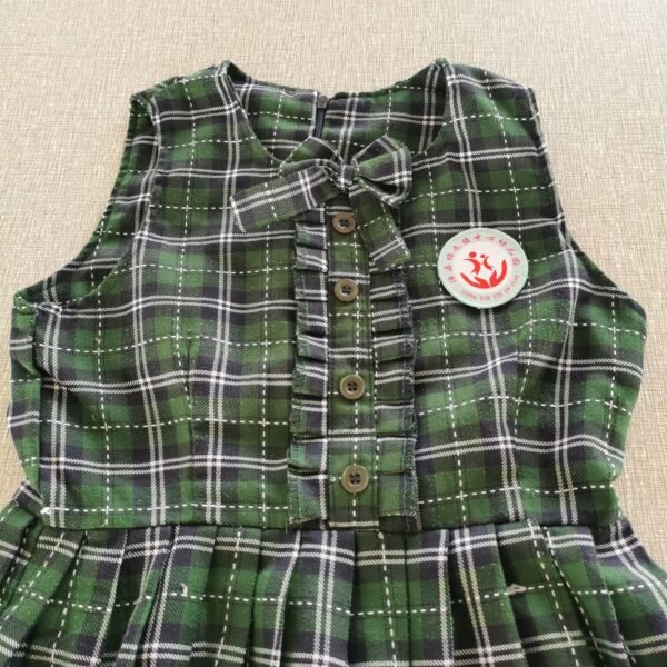 plaid school dress uniform detail
