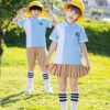 kids summer school sports uniform front view