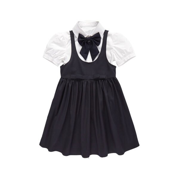 school uniform4 girls color block school uniform skirt