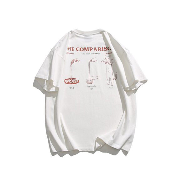 custom cotton t shirt side view