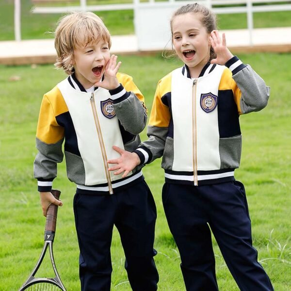 kids sports tracksuit side view