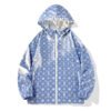 wind jacket7 all over print hooded jacket front view