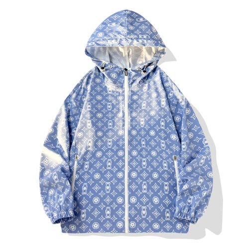 all over print hooded jacket front view