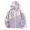 wind jacket8 custom printed hooded jacket side view