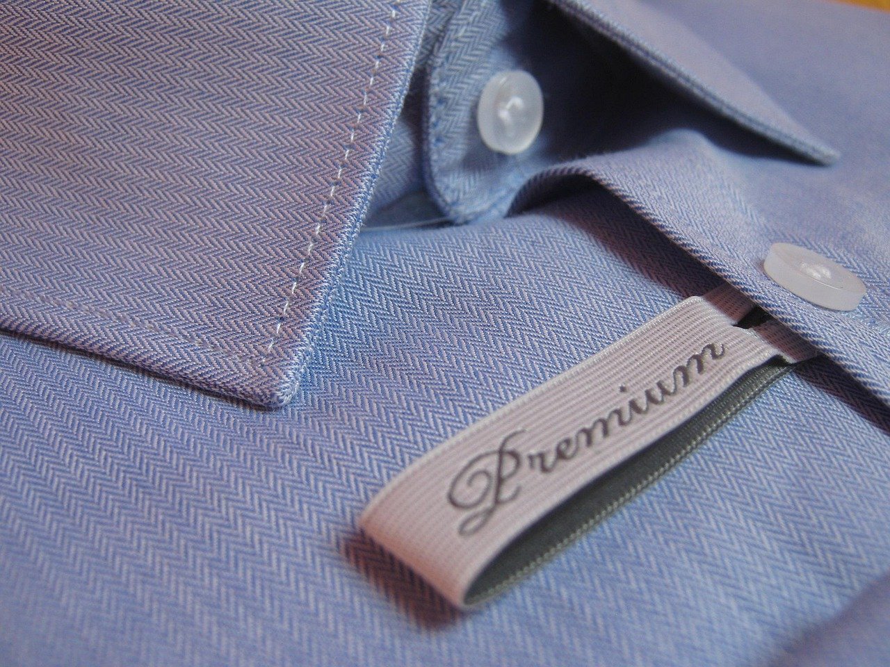Custom embroidery detail on golf polo shirt