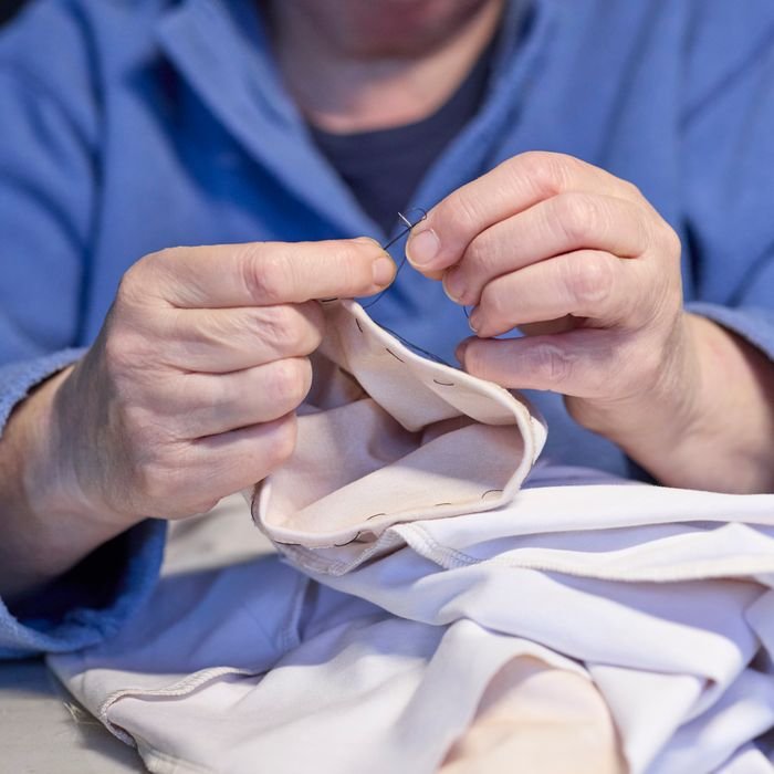 Quality control inspection during golf apparel production