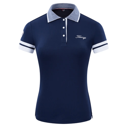 custom light blue golf polo shirt