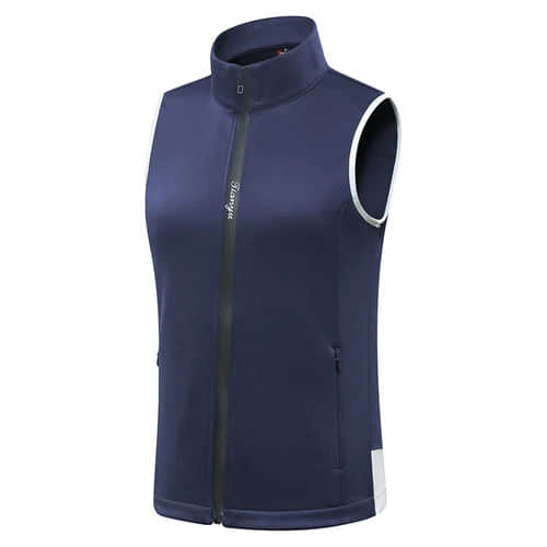 black fleece gilet womens