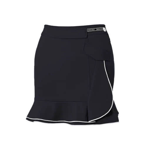 women blue short golf skirt