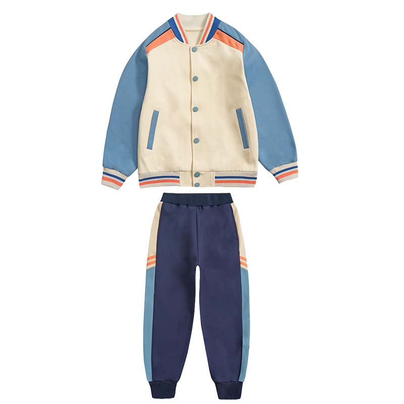 New baseball jacket private school uniform for kids