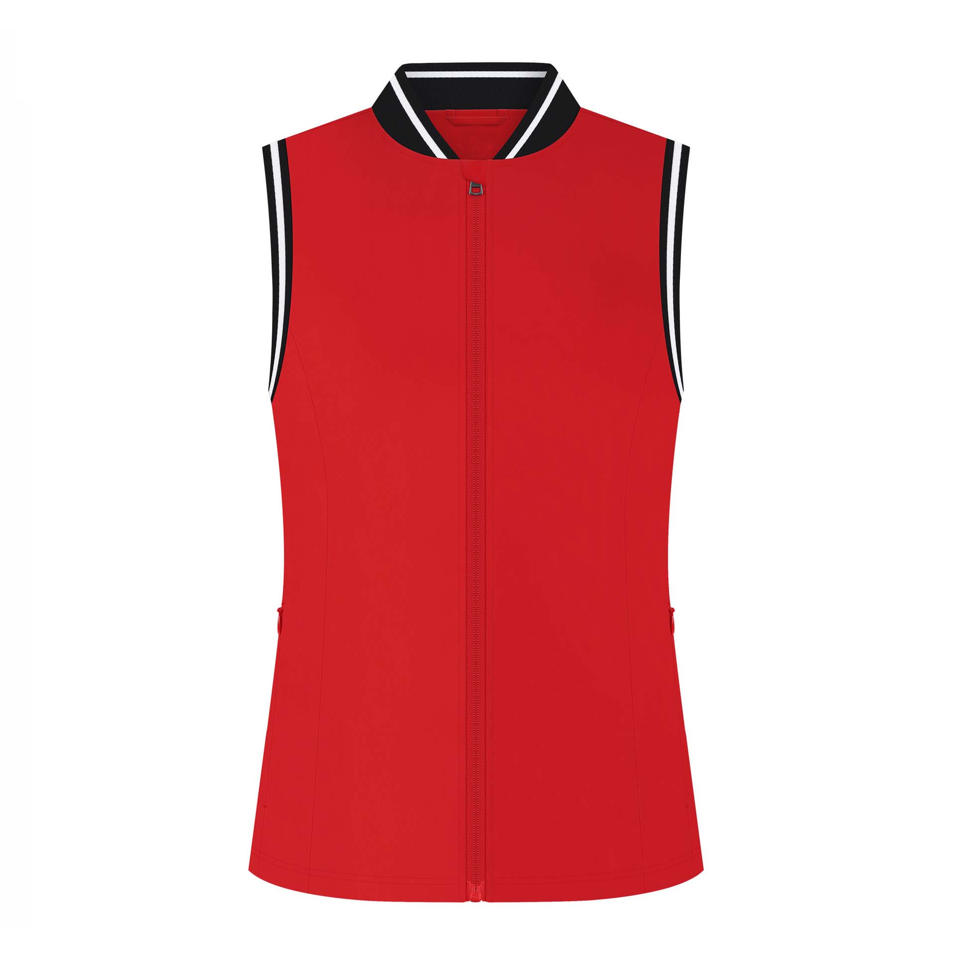 Stylish slim-fit ladies golf Vest with zip.
