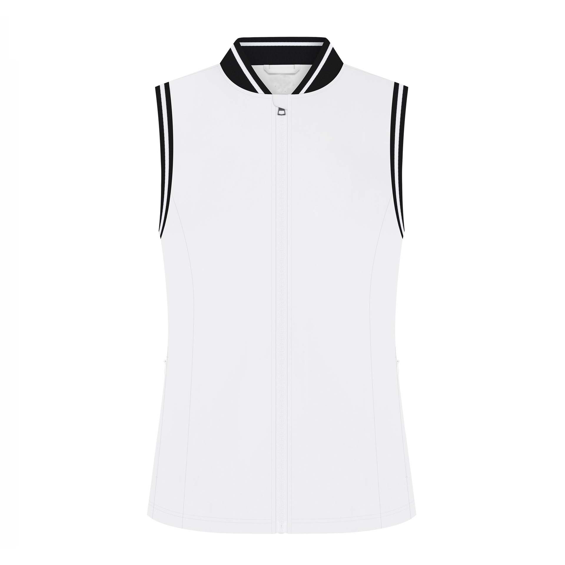 Stylish slim-fit ladies golf Vest with zip.